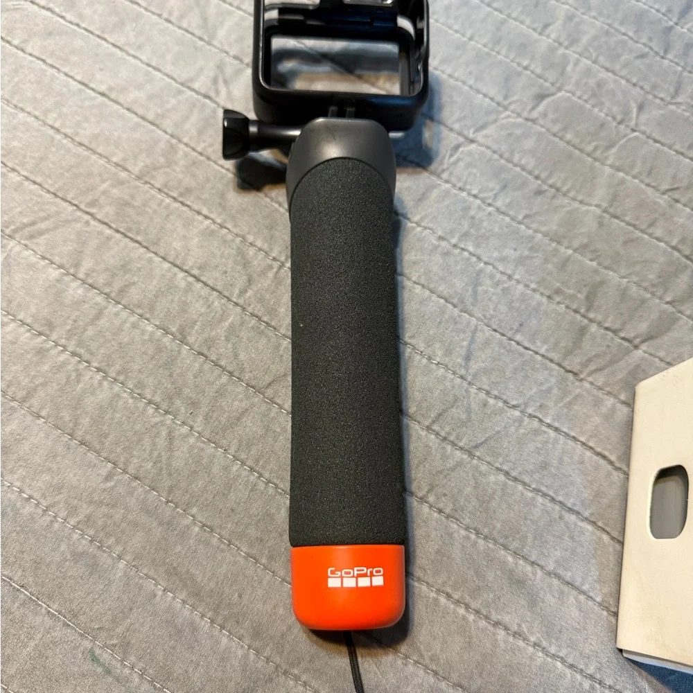 GoPro Hero 7 with Orange and Black Grip
